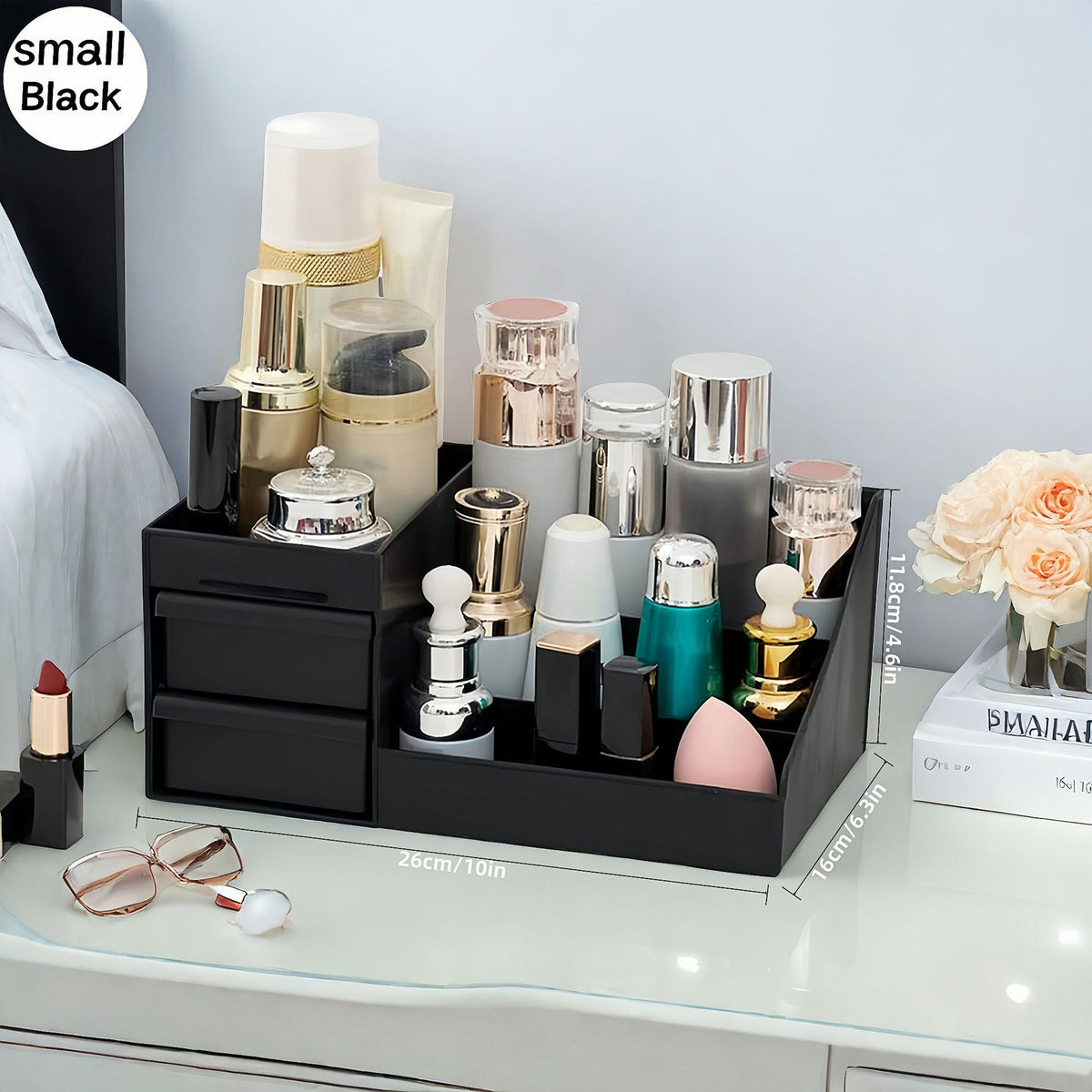 Drawer-style Storage Box Cosmetic Desk Organizer