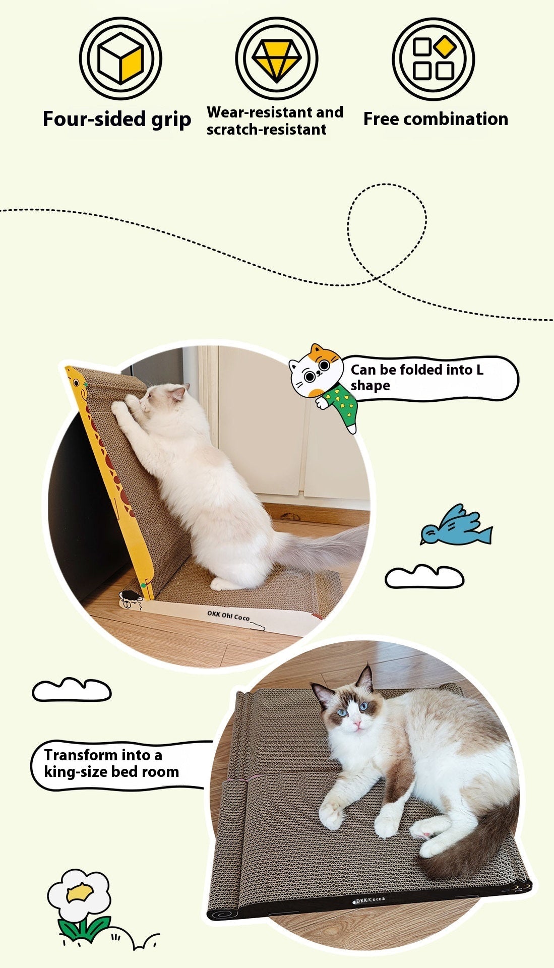Jenga Wear-resistant Cat Nest Pet Supplies